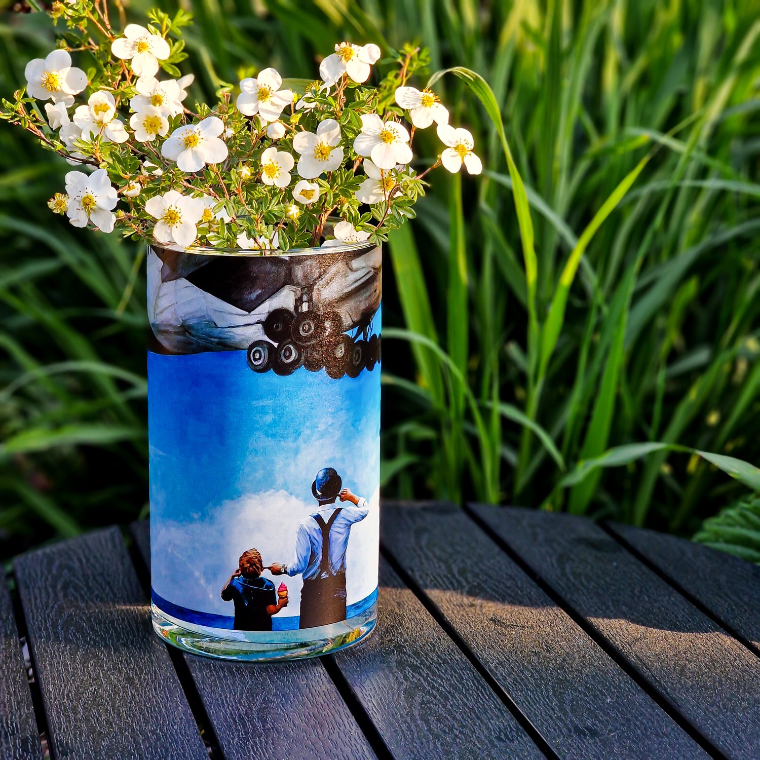 Candle Glass Vase With Candle Sand Perfect Gift Idea Sand Candle