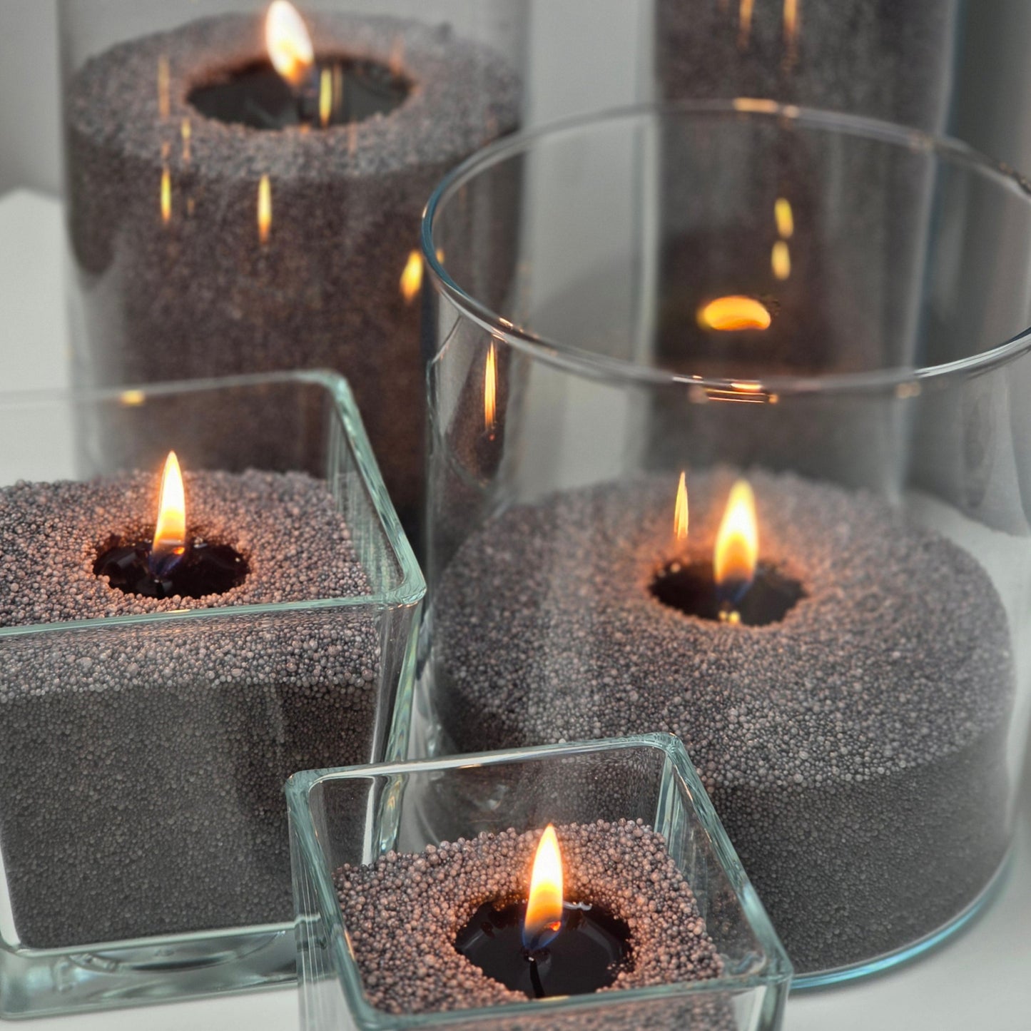 Dark Grey Candle Sand Wax in bags