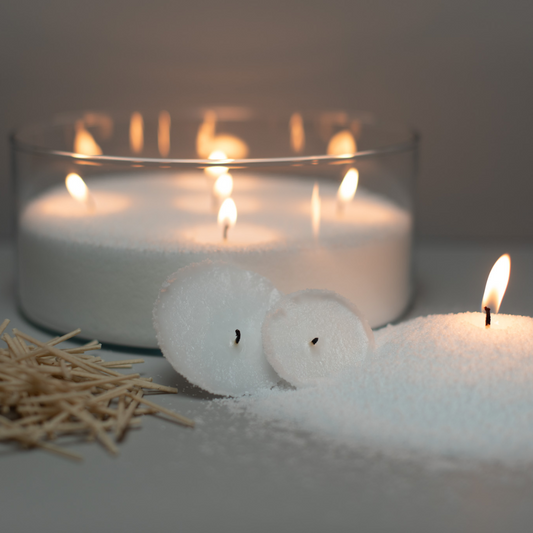 Candle Sand Wax 500 g + 10 wicks