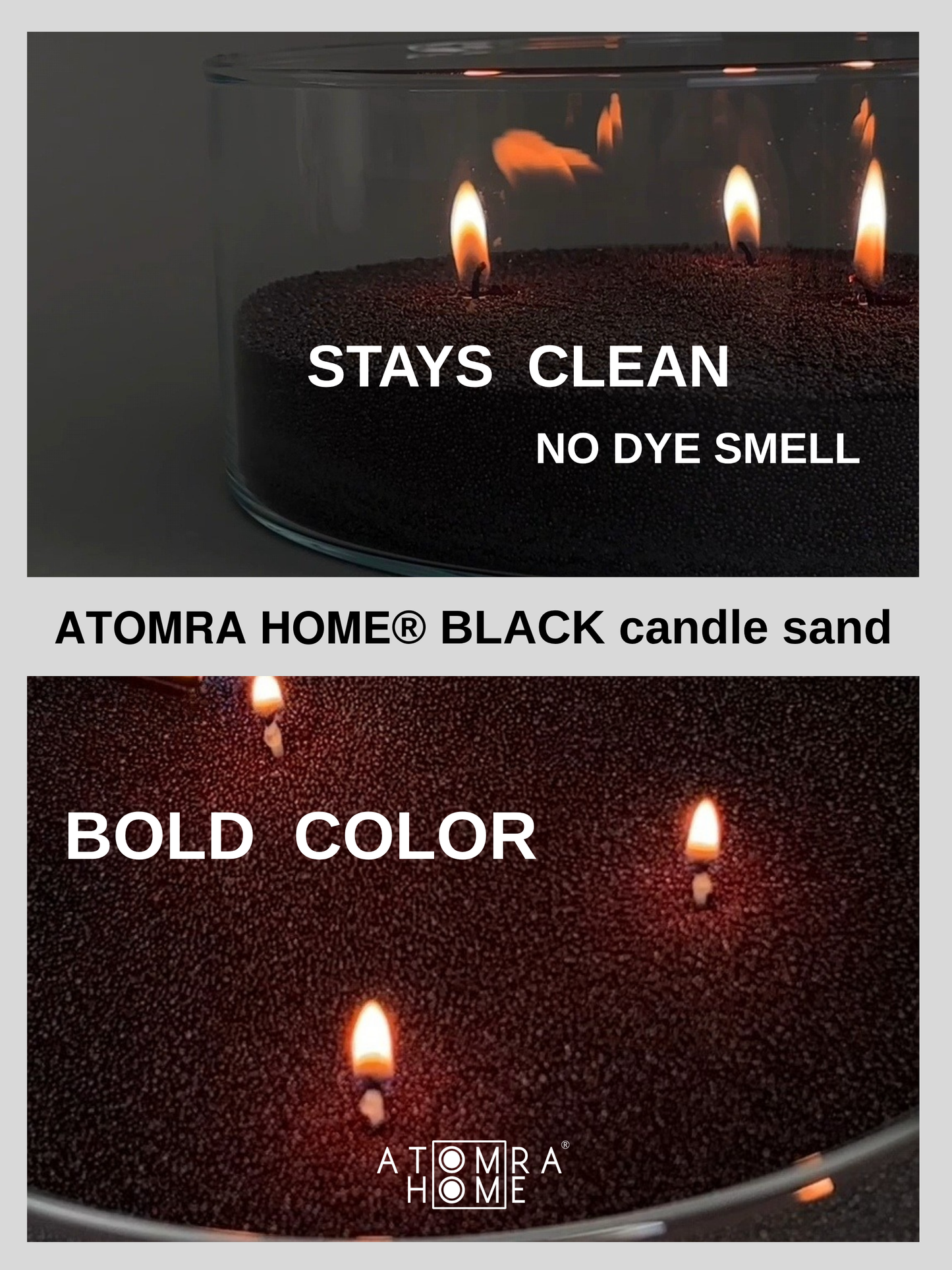Black Candle Sand Wax in bags