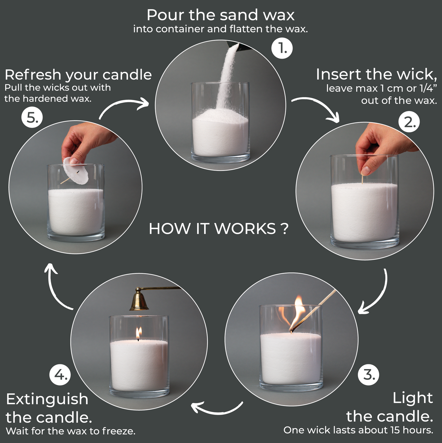 Candle Sand Candle Pearled Candle WaxHow to use Candle Sand Wax Easy to Use