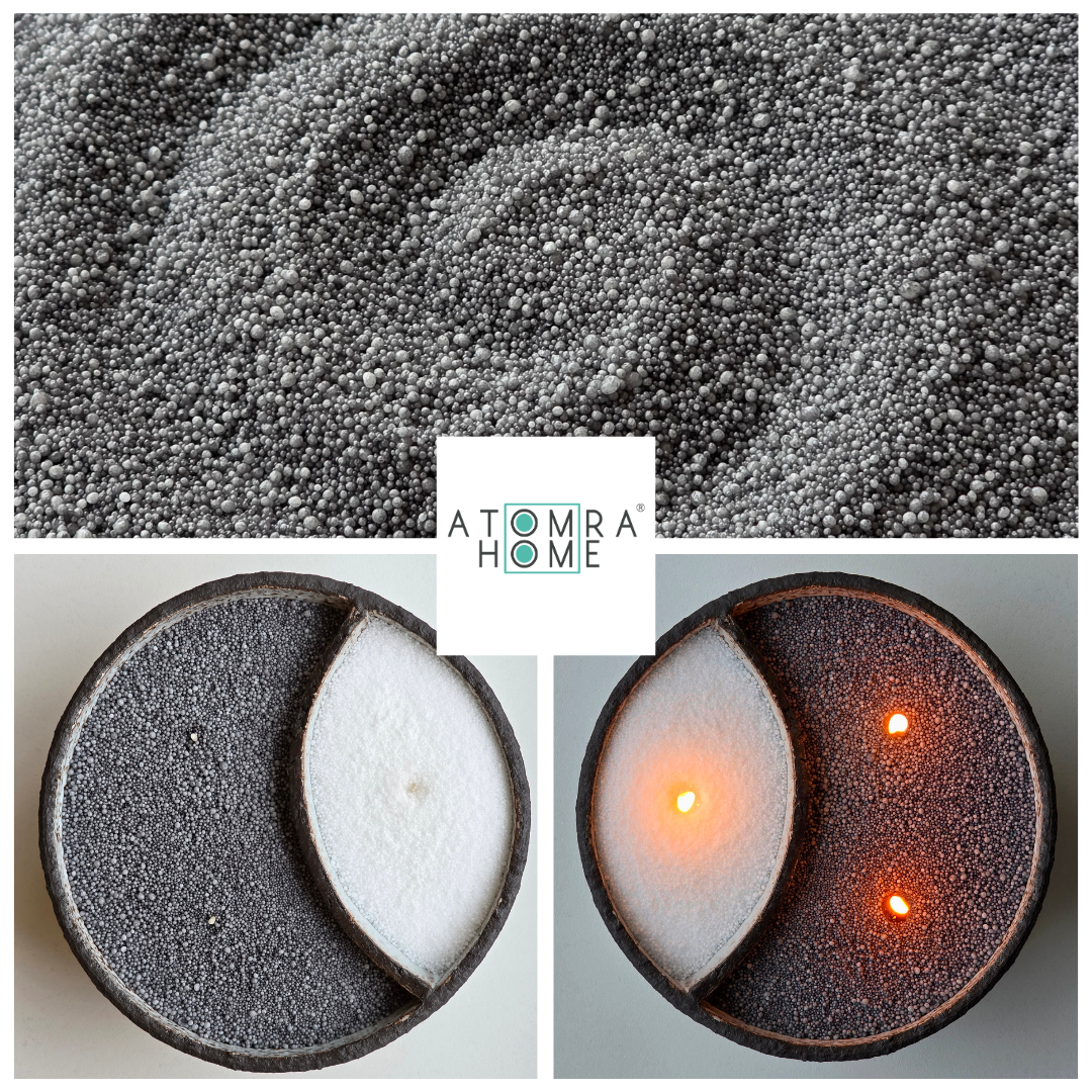 Dark Grey Candle Sand Wax in bags