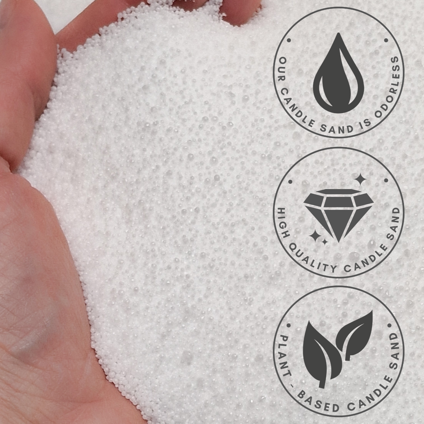 Candle Sand Wax 9.3 kg + 150 wicks