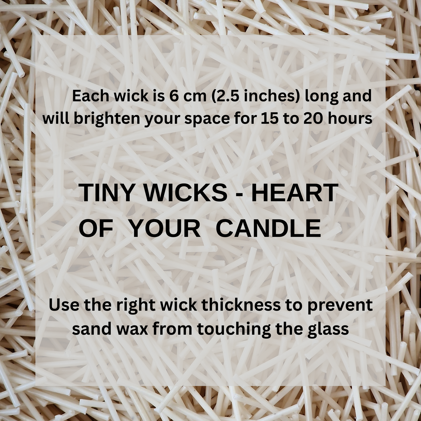 Candle Sand Wax 3 kg + 60 wicks