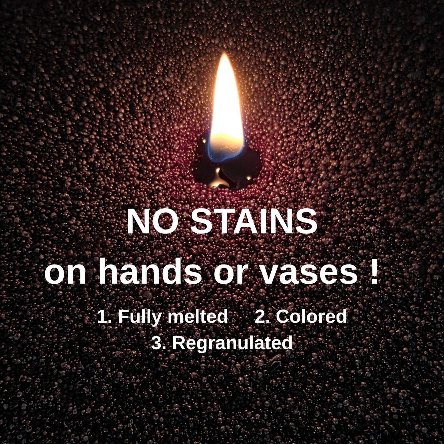 Black Candle Sand Wax in bags