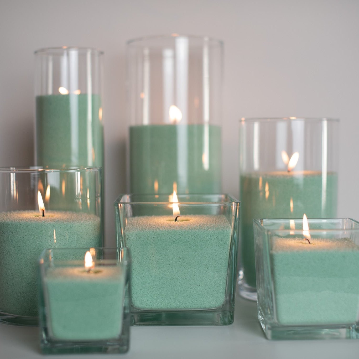 Ice Green Candle Sand Wax in bags