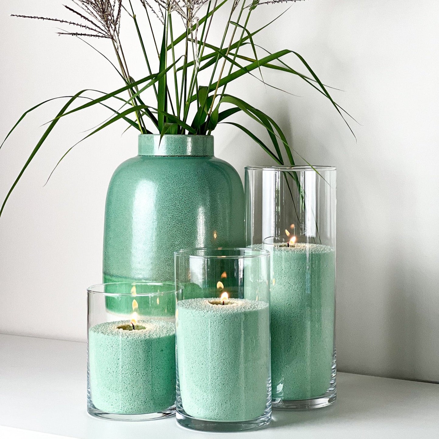 Ice Green Candle Sand Wax in bags