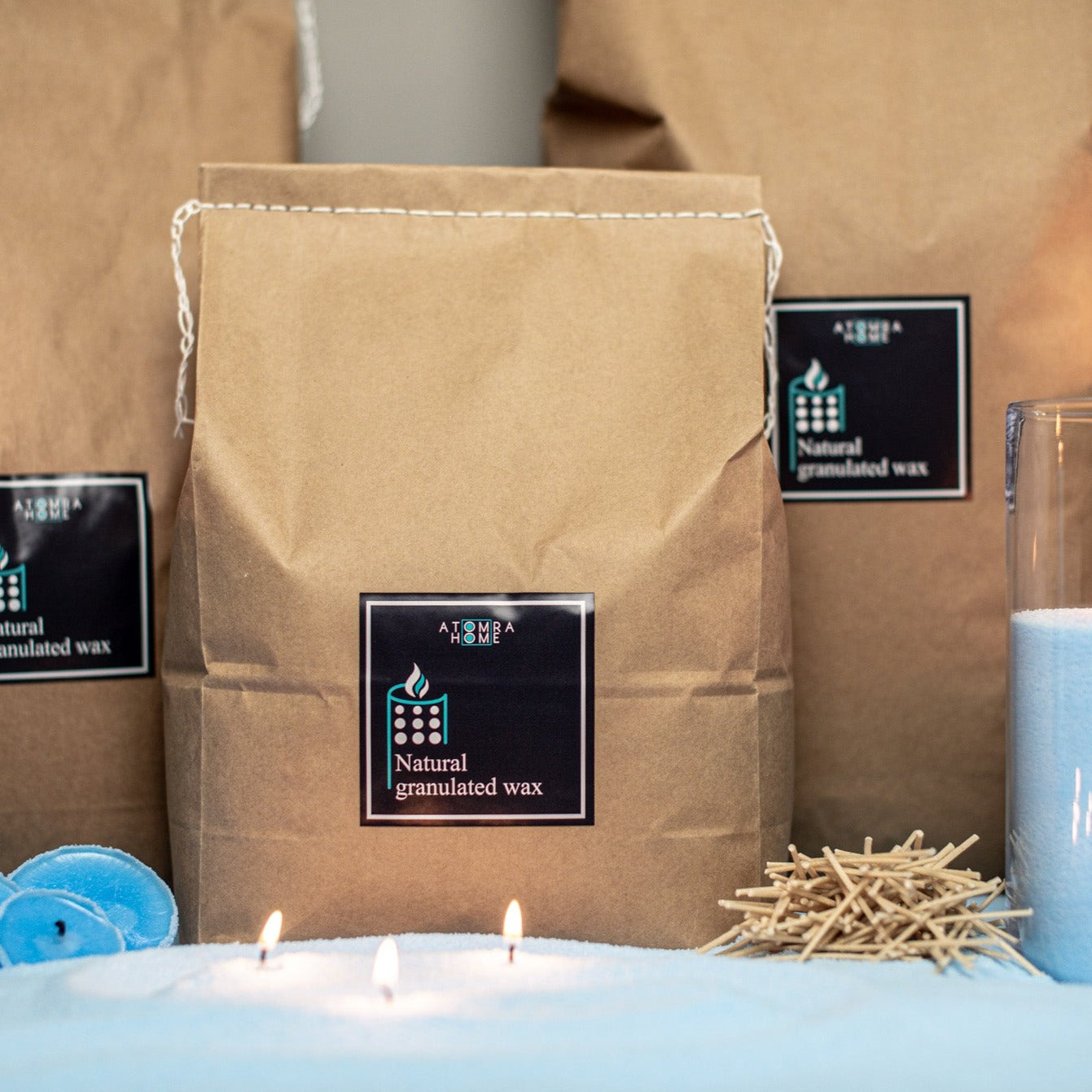 Candle Sand Wax Baby Blue Color Wedding Decor Event Decoration Candle Supplies Candle Supplier Candle Sand For Your Events