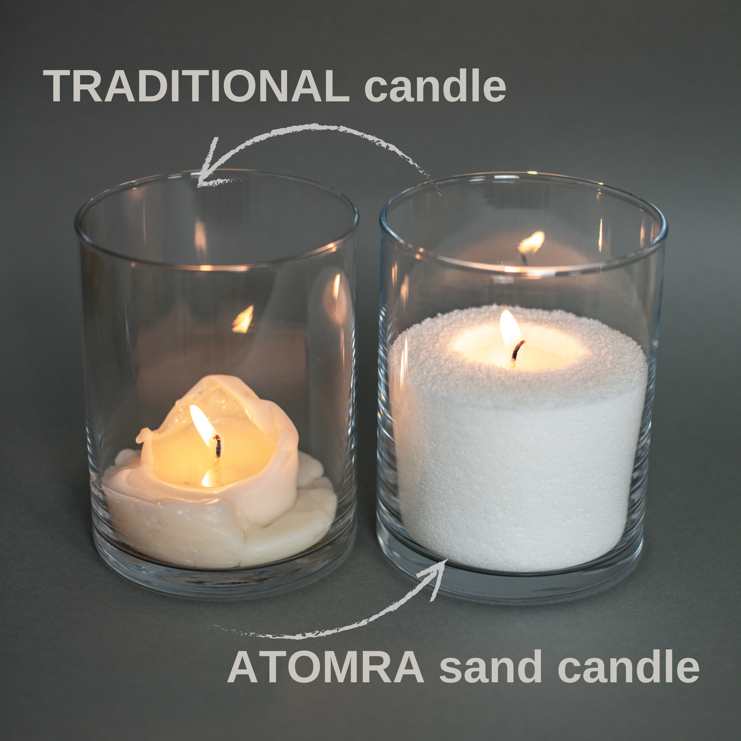 Candle Sand "Granule Box" 750g + 20 wicks