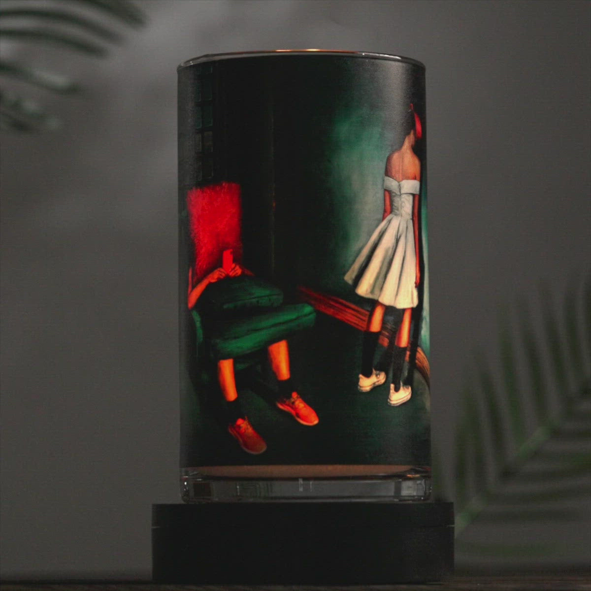 Atomra Home ''Why we don't talk anymore'' glass candle set box, vase, holder, long burning hours, time, zero waste, girl and boy, women and men, eco friendly, 2022, home interior design, decor