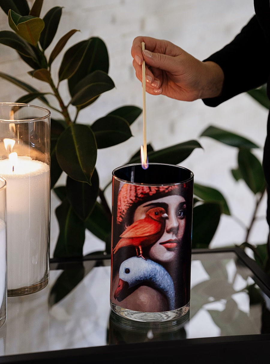 Candle sand set ,,I am A Birdgirl''